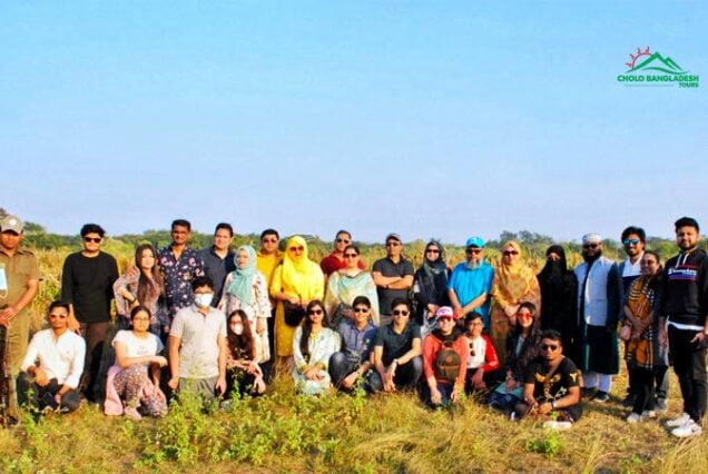 Group of Tourists during Sundarban Tour Bangladesh
